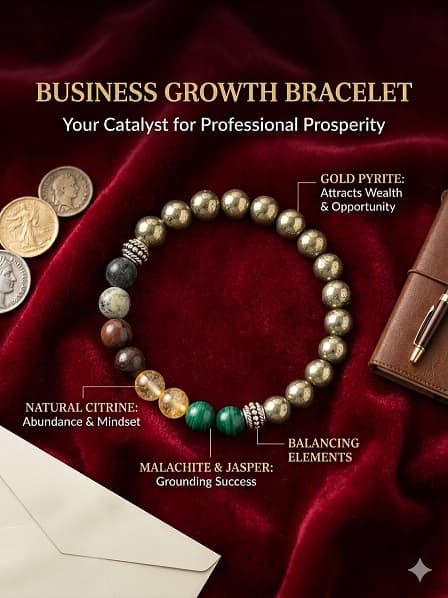 Business Growth Gemstone Bracelet