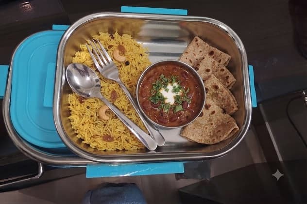 Insulated Steel Lunch Box with Airtight Lid