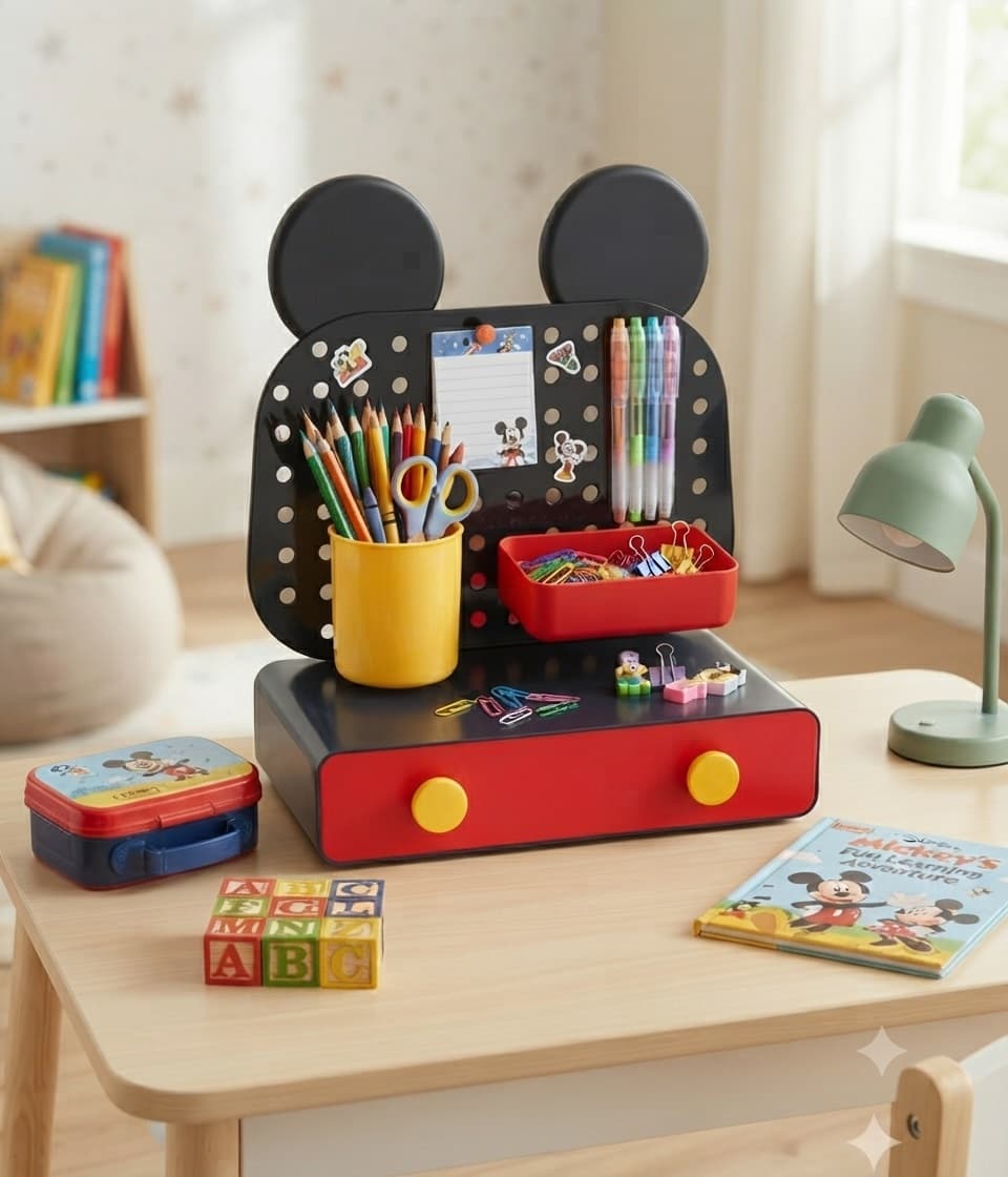 Mickey Mouse Desk Organizer with Drawer