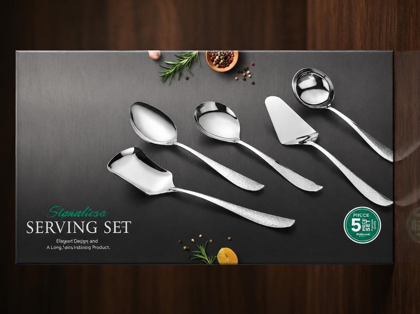 Signature Steel Serving Set